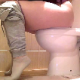 A girl is recorded from the waist down as she takes a noisy, wet, explosive shit and a piss while sitting on a toilet. Audio is clear, but slightly slower frame rate video quality. About 3 minutes.
